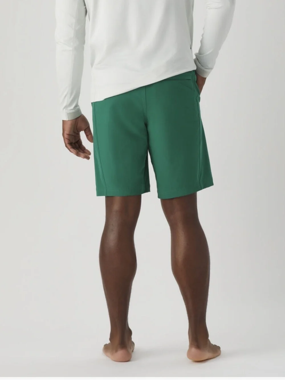 Duluth Trading Co Black Men's Swim Trunks with White Drawstring